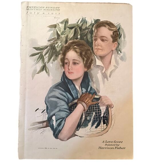Antique Magazine Cover “American Sunday” July 1915 - Picture 2 of 7